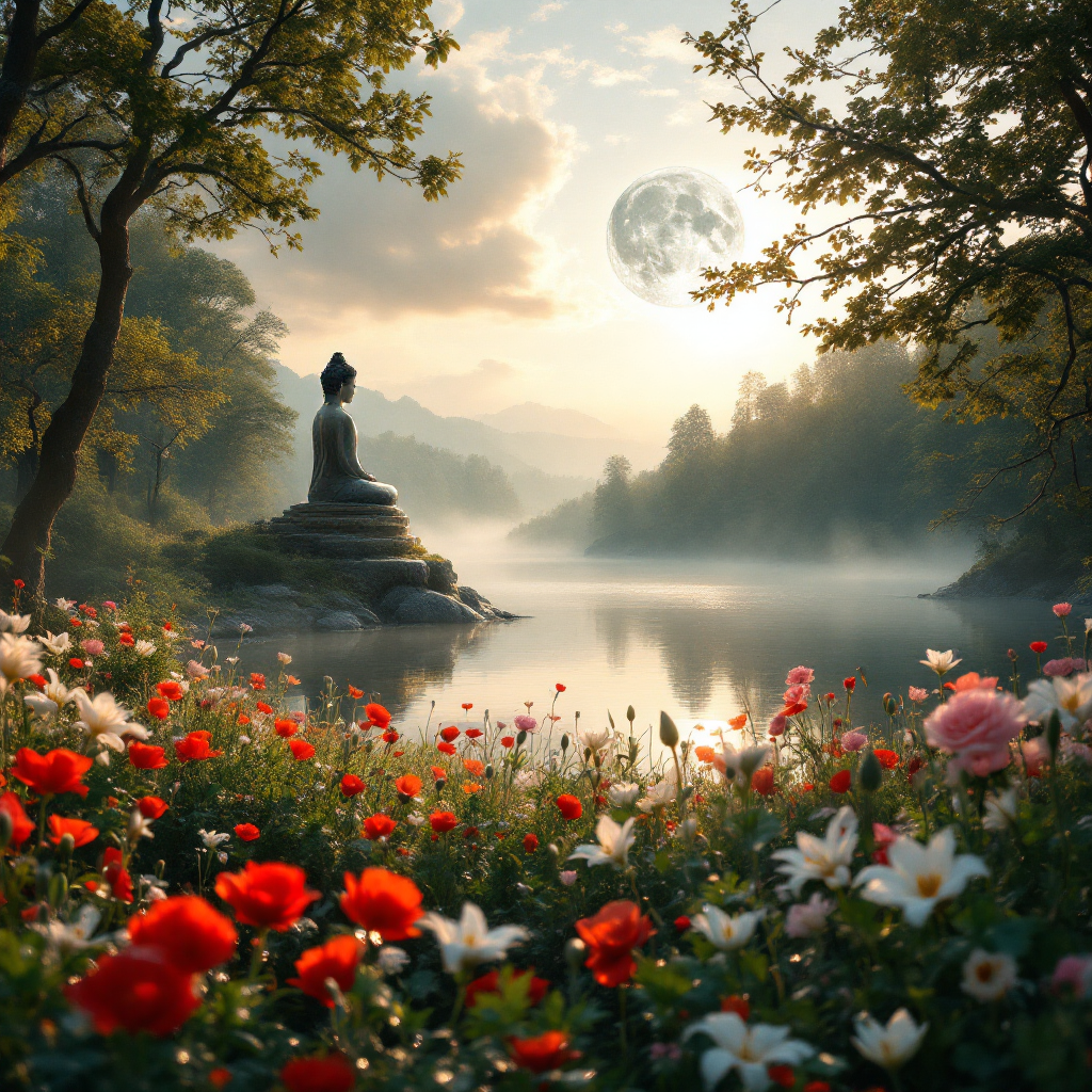 Buda em Jejum contemplativo